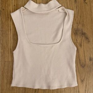 Zara Cream Sleeveless Tank Top